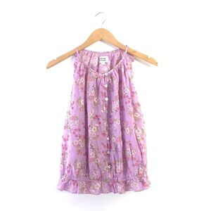 Unique Vintage Lavender Floral Blouse